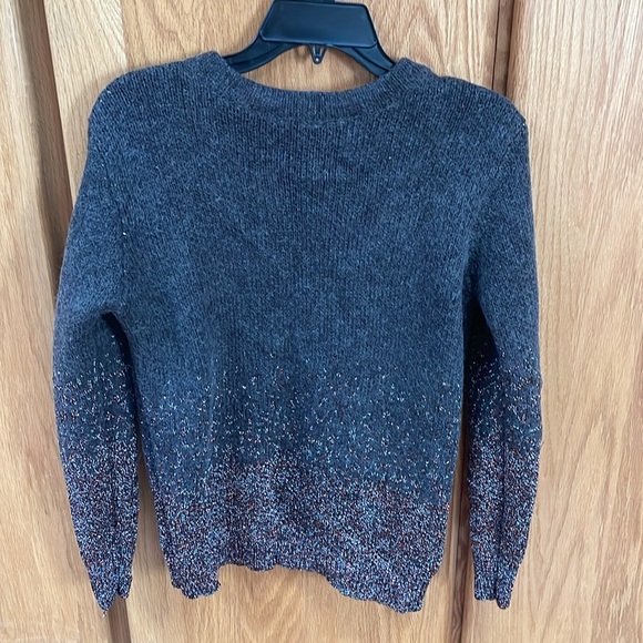 Anthropologie Seen Worn Kept Neassa Crewneck Metallic Mohair Brown Sweater S/M - Picture 7 of 9